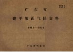 广东省连平地面气候资料 1961-1970