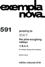 exempla nova 591 the pine-soughing valleys for sheng zheng and orchestra