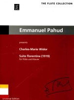 Suite Florentine 1919 Fur Flote und Klavier For Flute and Piano UE36760