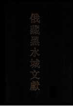 俄藏黑水城文献 汉文部分 4