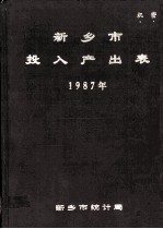 新乡市投入产出表 1987