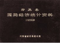 封丘县国民经济统计资料 1984