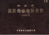 封丘县国民经济统计资料 1986