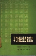 平均增长速度查对表