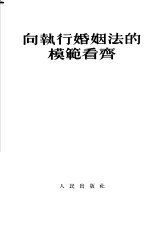 向执行婚姻法的模范看齐