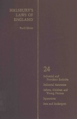 HALSBURY'S LAWS OF ENGLAND VOLUME 24