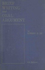 BRIEF WRITING AND ORAL ARGUMENT