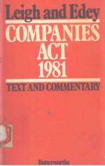 THE COMPANIES ACT 1981 TEXT AND COMMETARY