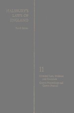 HALSBURY'S LAWS OF ENGLAND VOLUME 11