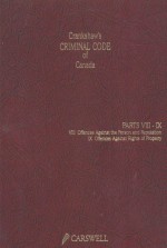 CRANKSHAW'S CRIMINAL CODE OF CANADA VOLUME 2