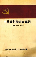 中共登封党史大事记 1924-1949.9