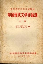 中国现代文学作品选 中