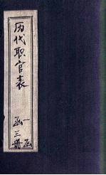 历代职官表 卷5-6