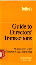 TPLLEY'S GUIDE TO DIRECTORS' TRANSACTIONS