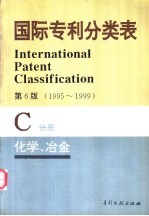国际专利分类表 C分册 化学 冶金