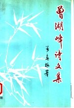曾湖峰诗文集