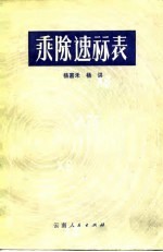 乘除速算表 除法表使用说明