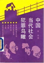 中国当代社会犯罪鸟瞰