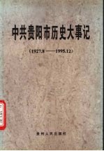 中共贵阳市历史大事记 1927.8-1995.12