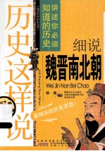 历史这样说 细说魏晋南北朝