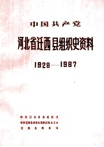 中国共产党河北省迁西县组织史资料 1928-1987