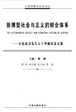 比较民事诉讼法 2006年卷:特卷:自律型社会与正义的综合体系