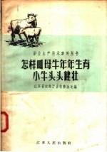 怎样叫母牛年年生育小牛头头健壮