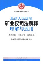 最高人民法院矿业权司法解释理解与适用