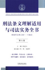 刑法条文理解适用与司法实务全书 根据刑法修正案1-10编定 第6卷