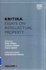 Kritika:Essays on Intellectual Property Volume 1