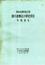南水北调中线工程漕河渡槽设计研究项目专题报告