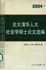 北大清华人大社会学硕士论文选编 2004