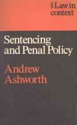 SENTENCING AND PENAL POLICY