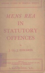 MENS REA IN STATUTORY OFFENCES