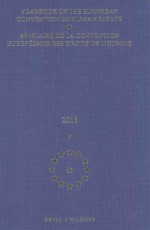 ANNUAIRE DELA CONVENTION EUROPEENNE DES DROITS DE L'HOMME 2013