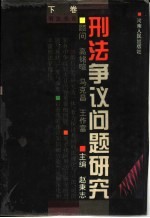 刑法争议问题研究 下