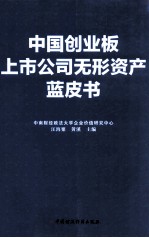 中国创业板上市公司无形资产蓝皮书 2011-2012