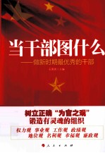 当干部图什么 做新时期最优秀的干部