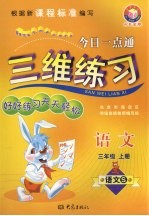 今日一点通三维练习 三年级语文 上