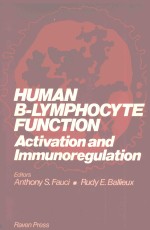 HUMAN B LYMPHOCYTE FUNCTION ACTIVATION AND IMMUNOREGULATION