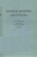 RESIDUE REVIEWS VOLUME 72