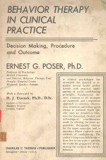 BEHAVIOR THERAPY IN CLINICAL PRACTICE DECISION MAKING PROCEDURE AND OUTCOME