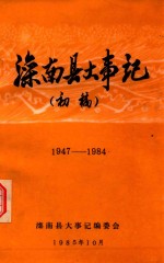 滦南县大事记 初稿 1947-1984