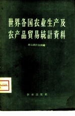 世界各国农业生产及农产品贸易统计资料