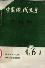 中国现代文学 作品选