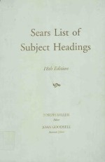 SEARS LISTS OF SUBJECT HEADINGS 18TH EDITION