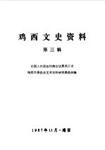 鸡西文史资料 第3辑