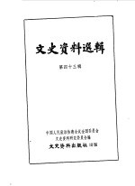文史资料选辑 第43辑