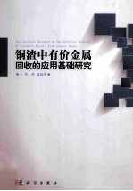 铜渣中有价金属回收的应用基础研究