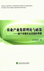 农业产业集群理论与政策 基于安徽农业实践的考察